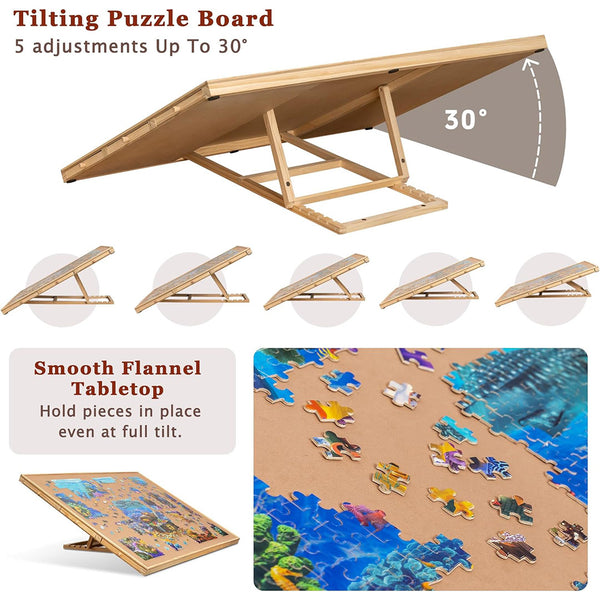 tilting jigsaw puzzle table