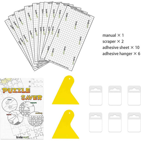 Puzzle Saver Peel & Stick Adhesive Paper to Preserve Your Finished Puzzle - 10 Sheets