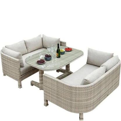 Dos Sillas Dobles Con Cojines + Mantel Por Tiempo Limitado Venta Limitada A Muy Buen Precio