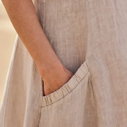 � Last Day Promotion 30% OFF �Women's Sleeveless Cotton And Linen Dress