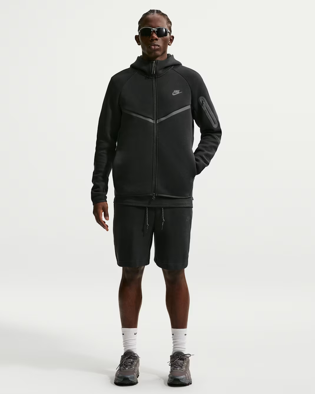 Nittgke Tech Men's Fleece Windrunner Full-Zip Jacket