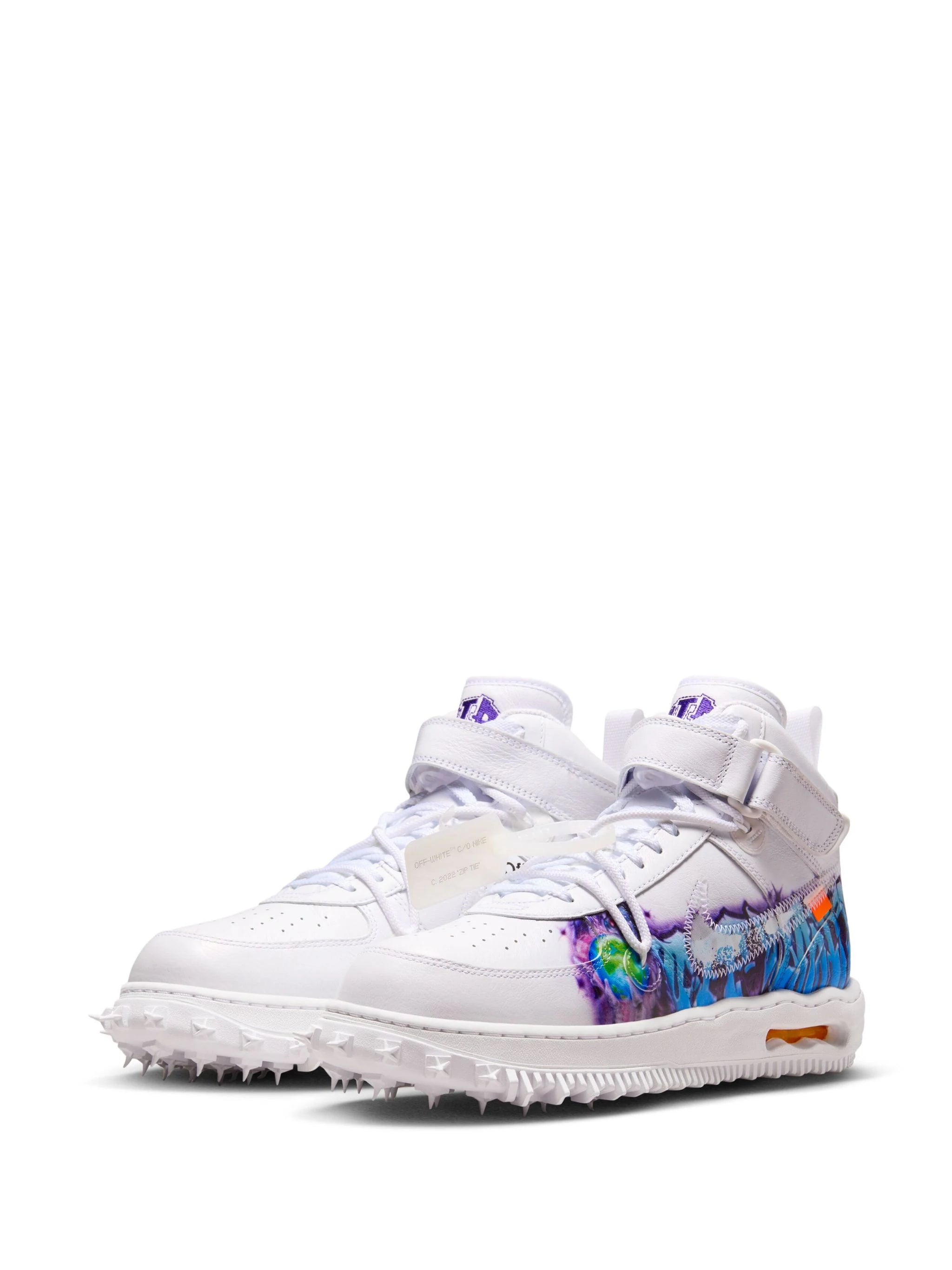 Nittgke Air Force 1 Mid Off-White Graffiti White