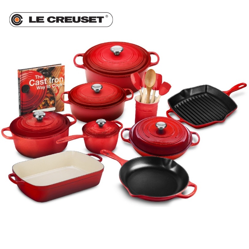 🔥 Batería de Cocina 20 Piezas Hierro Fundido – Calidad Profesional al Mejor Precio