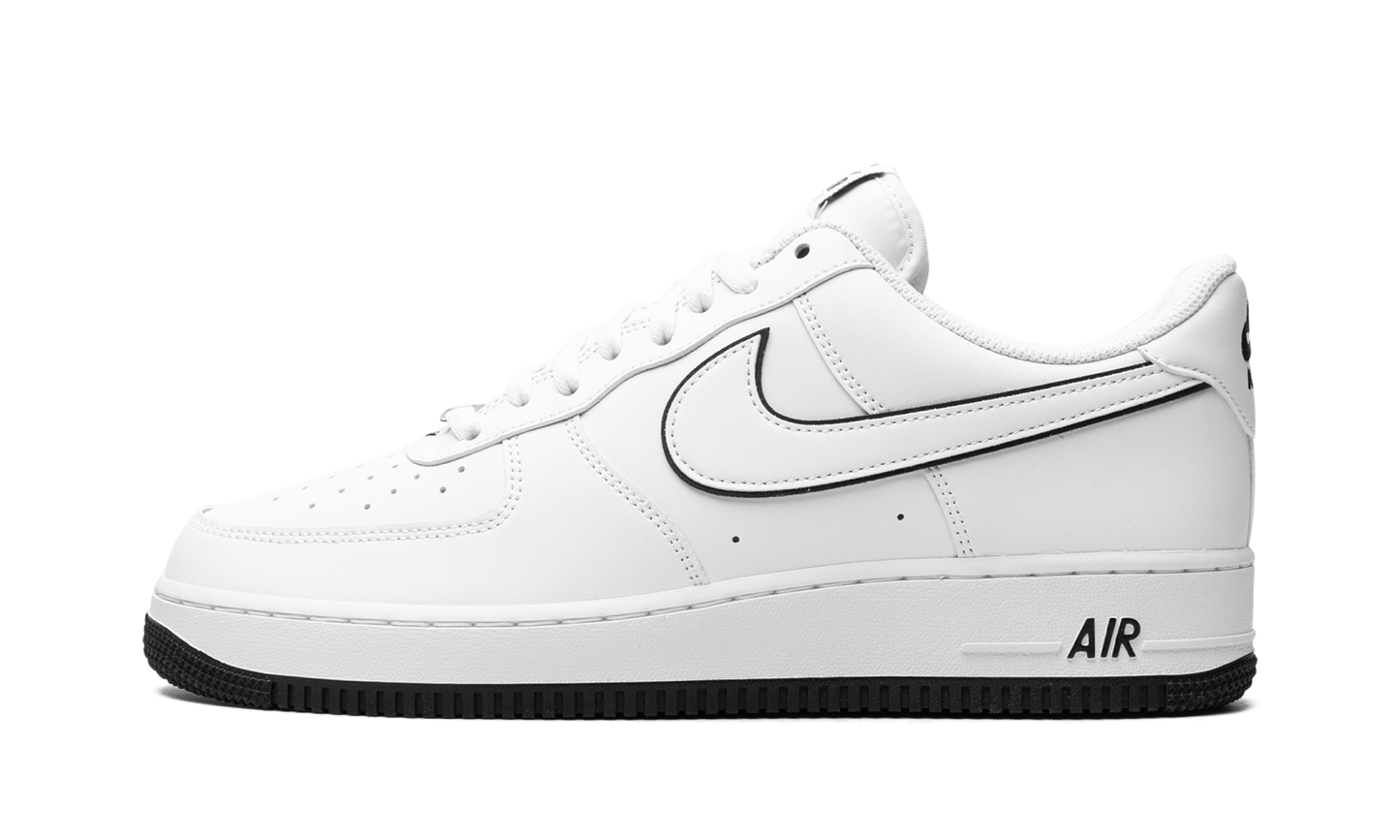 Nittgke Air Force 1 '07 Low White Black Outline Swoosh