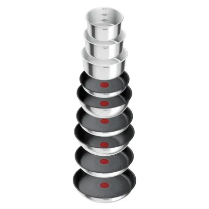 Tefal Ingenio Emotion On, Set 22 pièces, Inox, Empilable, L897SM04