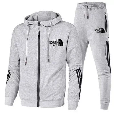 The North Face – Sweat à capuche zippé tendance + Pantalon de sport à la mode