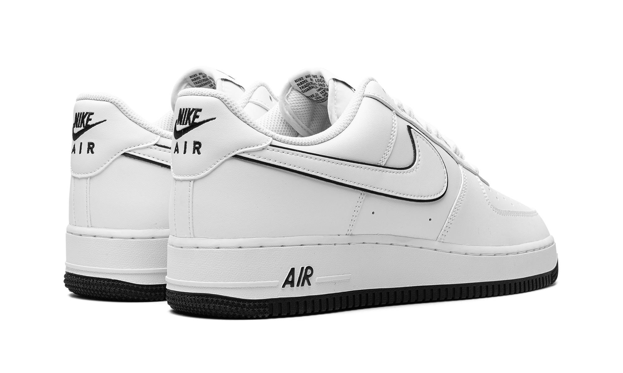Nittgke Air Force 1 '07 Low White Black Outline Swoosh