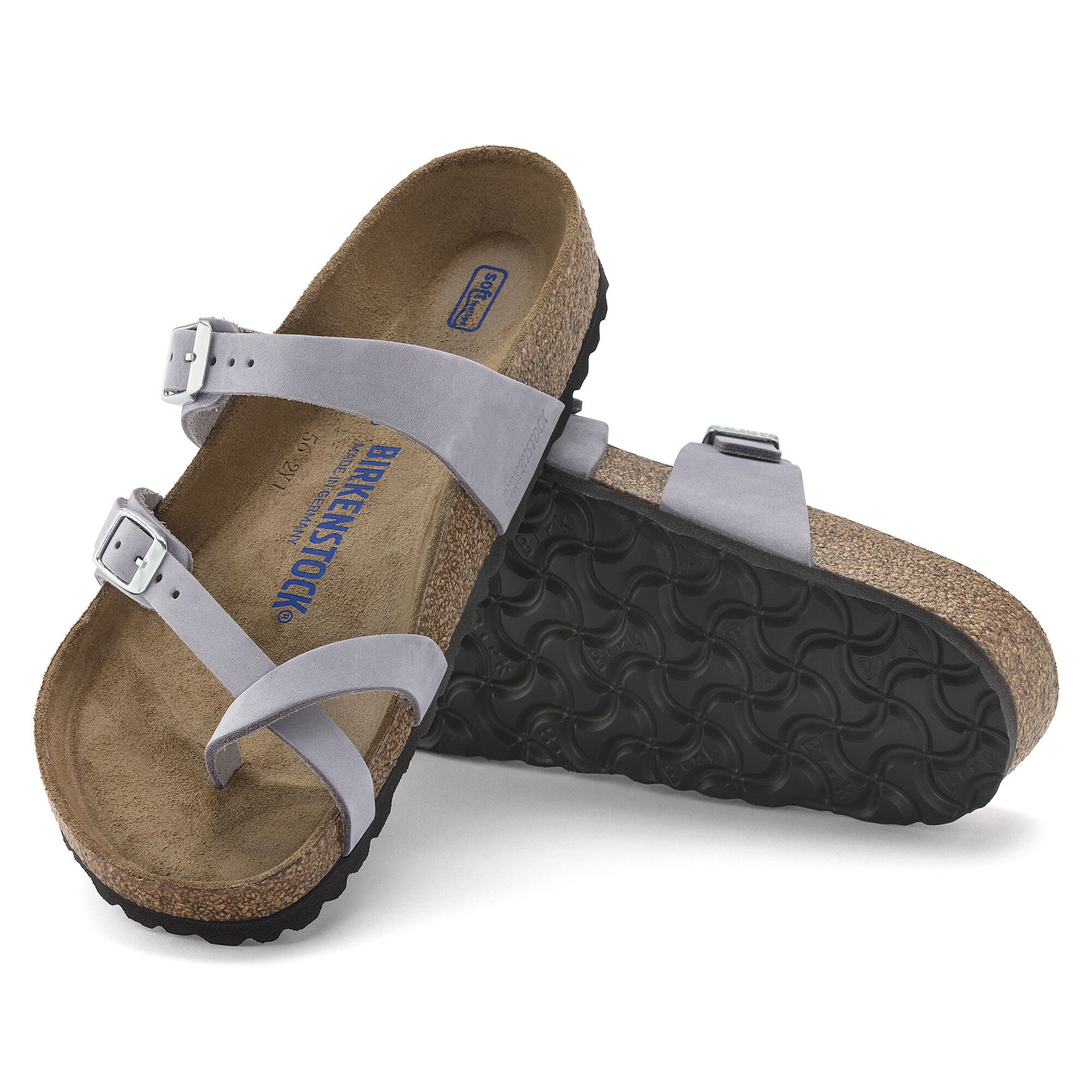 Mayari Soft Footbed Nubuck Leather - Purple Fog