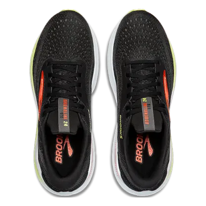 Brooks Adrenaline GTS 24 Black - Mandarin Red - Green