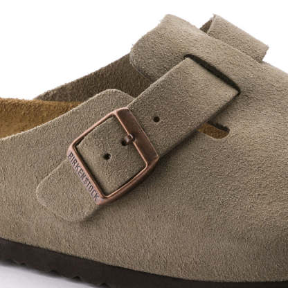 Women's  Birkethtnstock - Boston Soft - Taupe Suede Leather