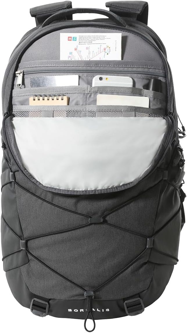 THE NORTH FACE Borealis Commuter Laptop Backpack, Asphalt Grey Light Heather/TNF Black, One Size