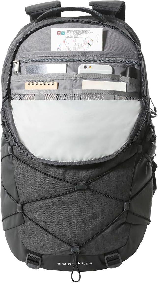 THE NORTH FACE Borealis Commuter Laptop Backpack, Asphalt Grey Light Heather/TNF Black, One Size