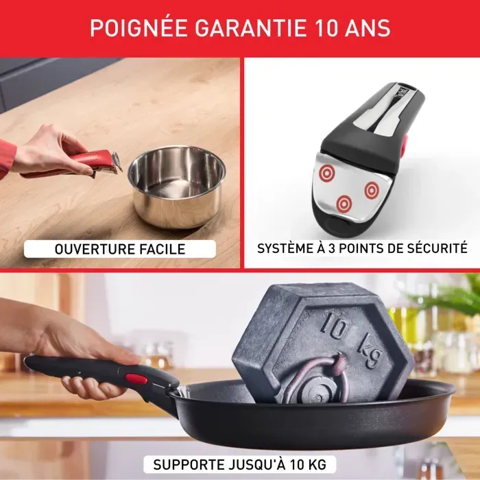 Tefal Ingenio Emotion On, Set 22 pièces, Inox, Empilable, L897SM04