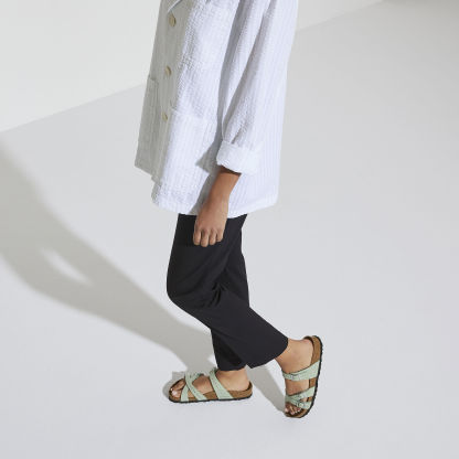 Franca Soft Footbed Nubuck Leather - Matcha