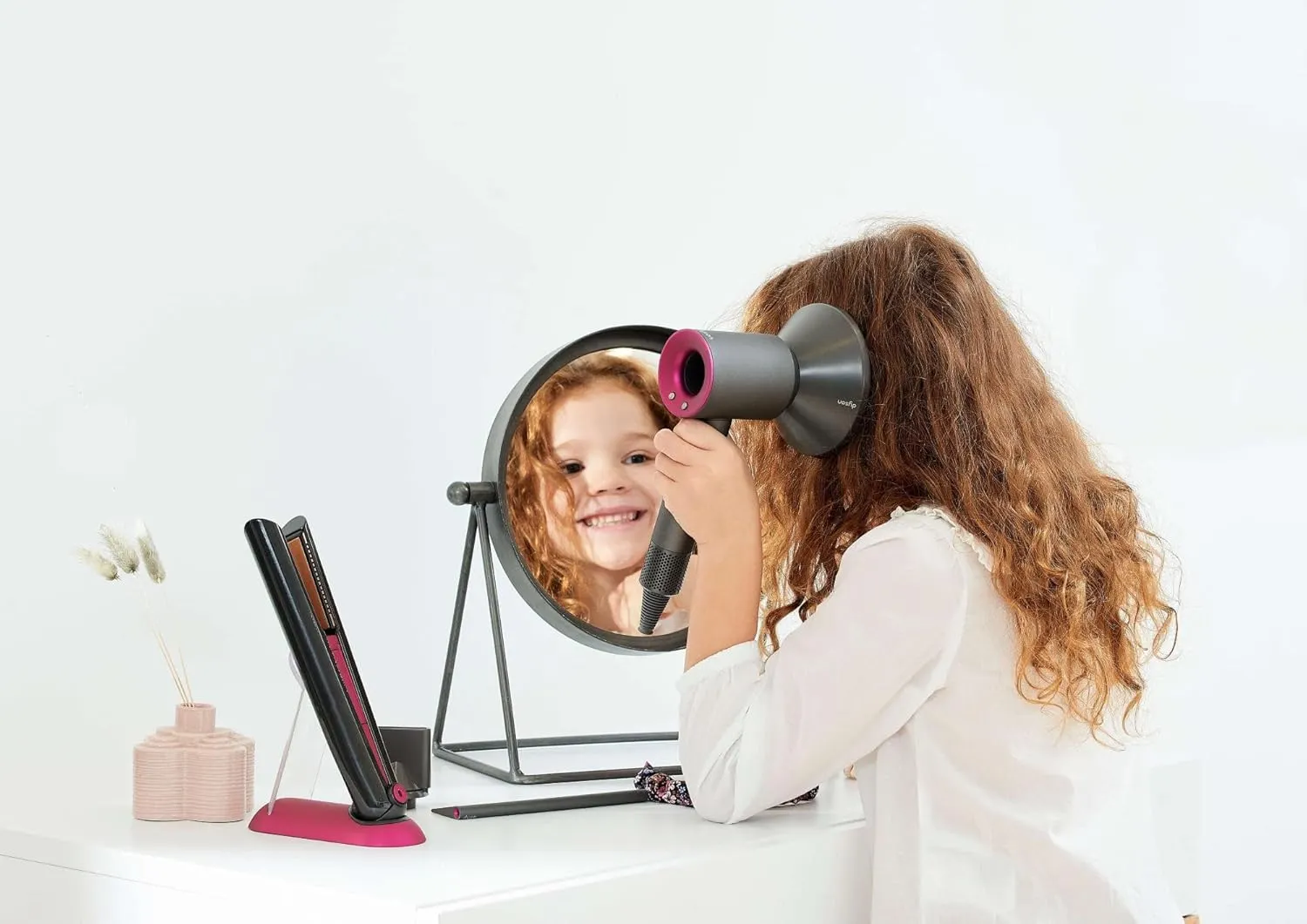 Dyson Kit de coiffure avec sèche-cheveux et fer à lisser 6 pièces