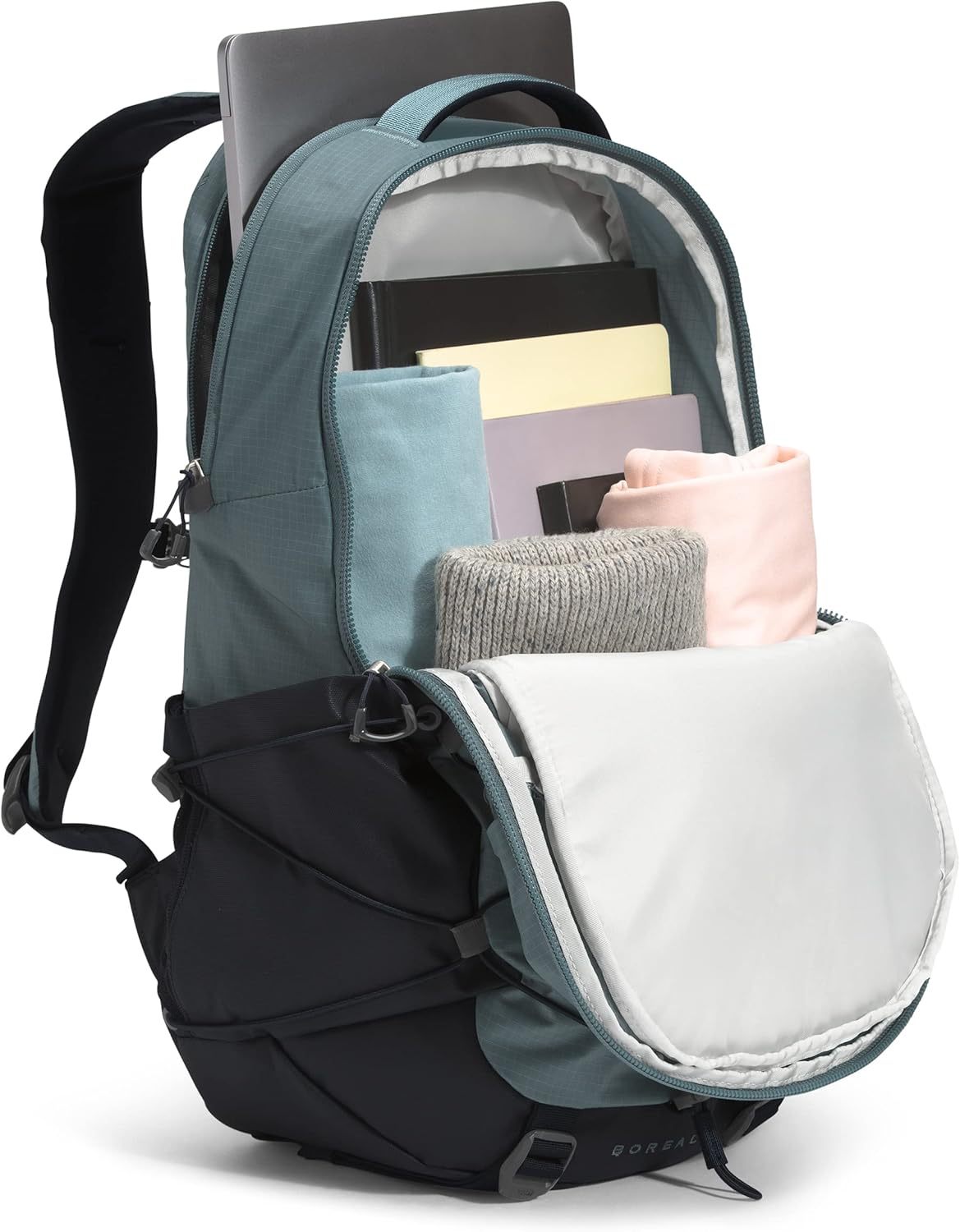 THE NORTH FACE Borealis Commuter Laptop Backpack, Asphalt Grey Light Heather/TNF Black, One Size