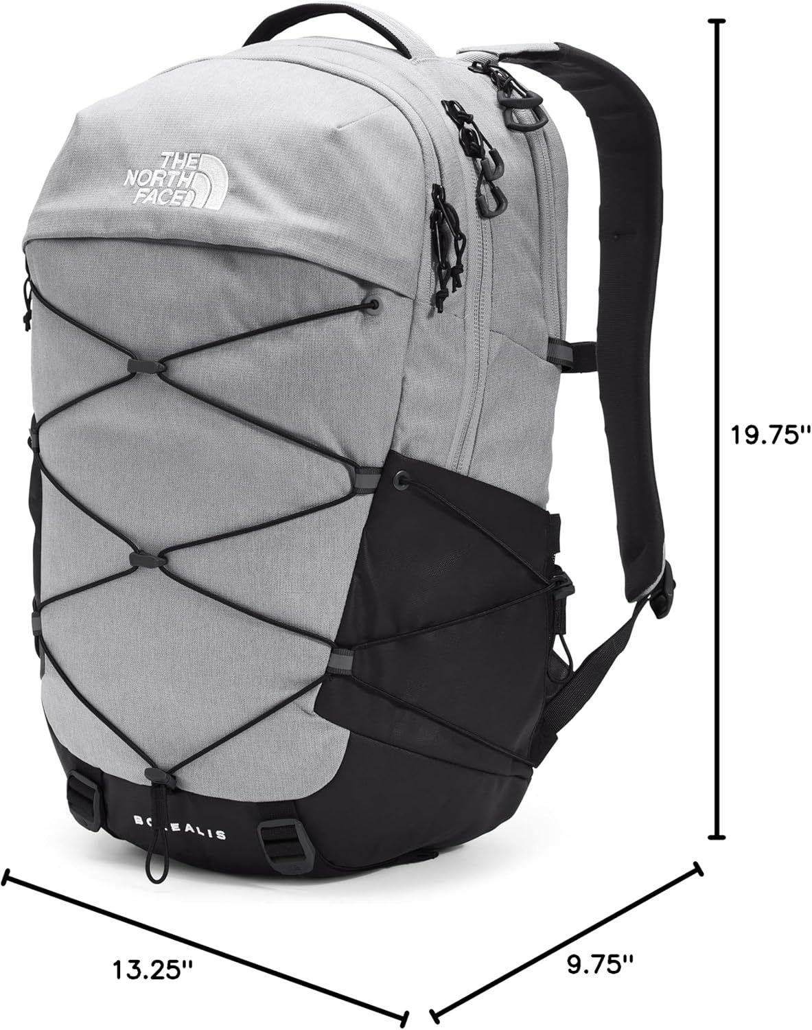 THE NORTH FACE Borealis Commuter Laptop Backpack, Asphalt Grey Light Heather/TNF Black, One Size
