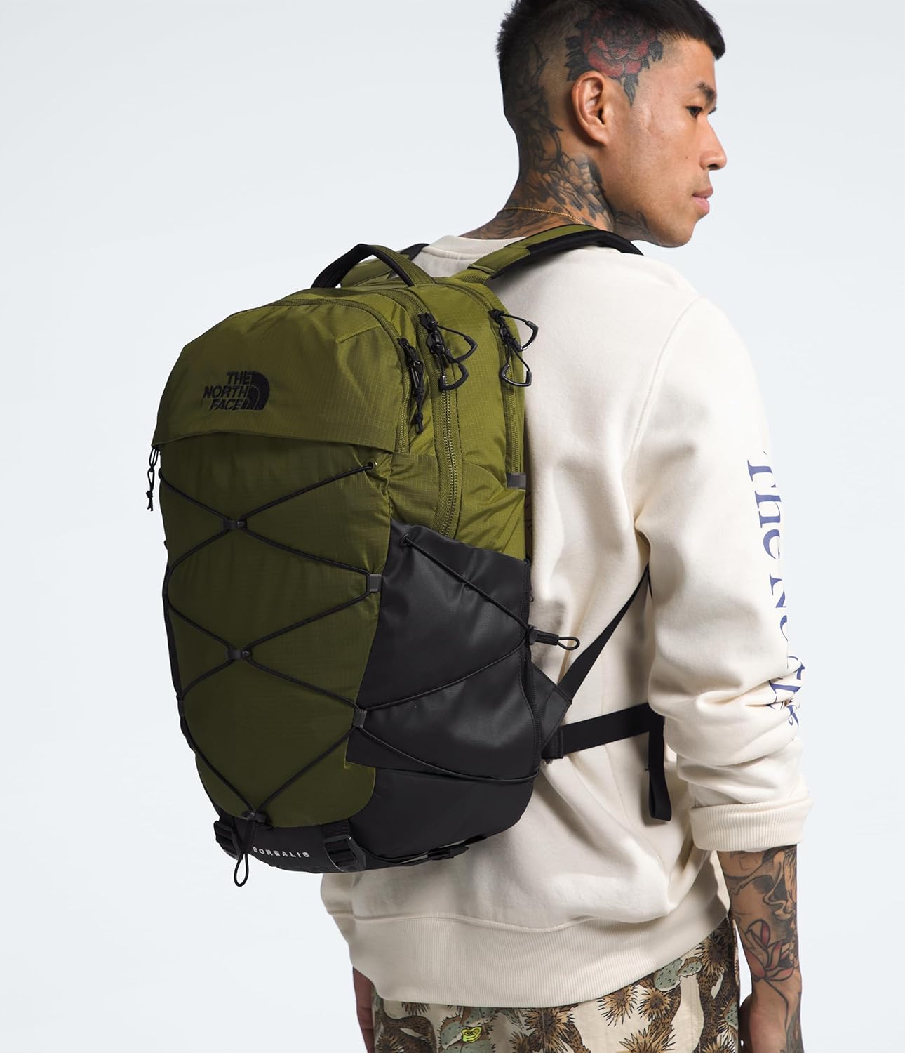 THE NORTH FACE Borealis Commuter Laptop Backpack, Asphalt Grey Light Heather/TNF Black, One Size
