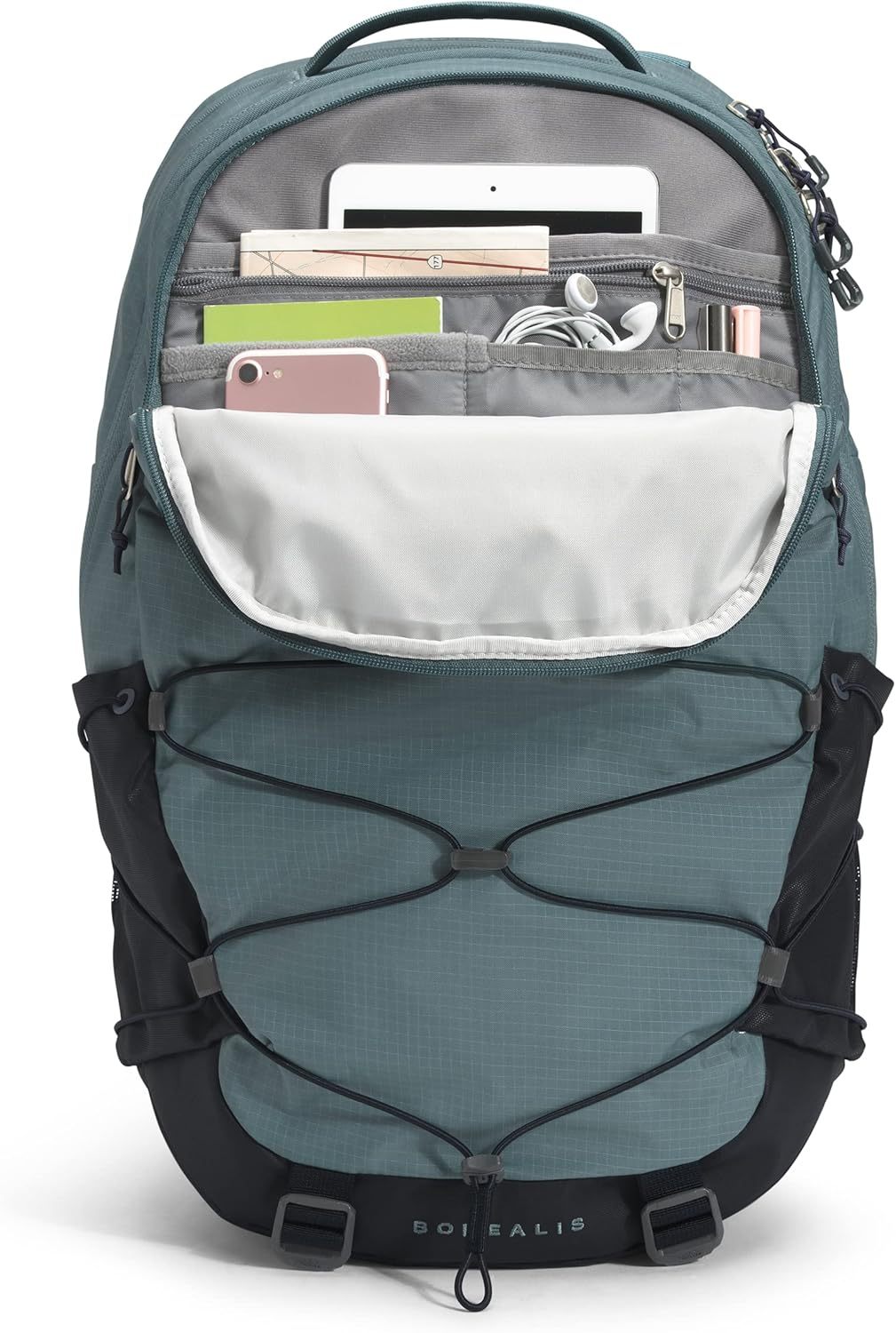 THE NORTH FACE Borealis Commuter Laptop Backpack, Asphalt Grey Light Heather/TNF Black, One Size