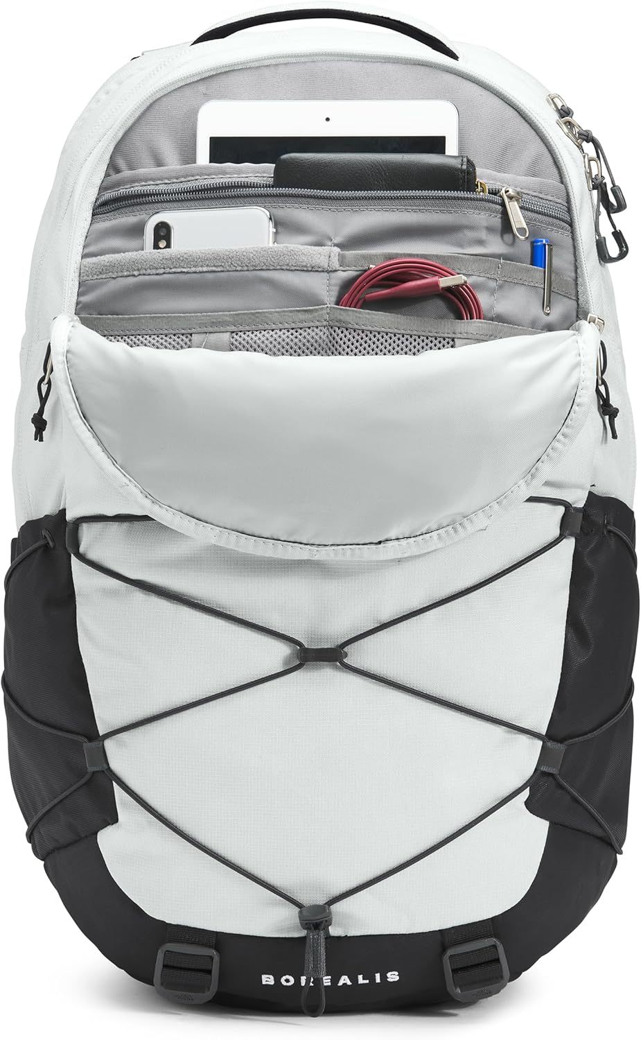 THE NORTH FACE Borealis Commuter Laptop Backpack, Asphalt Grey Light Heather/TNF Black, One Size
