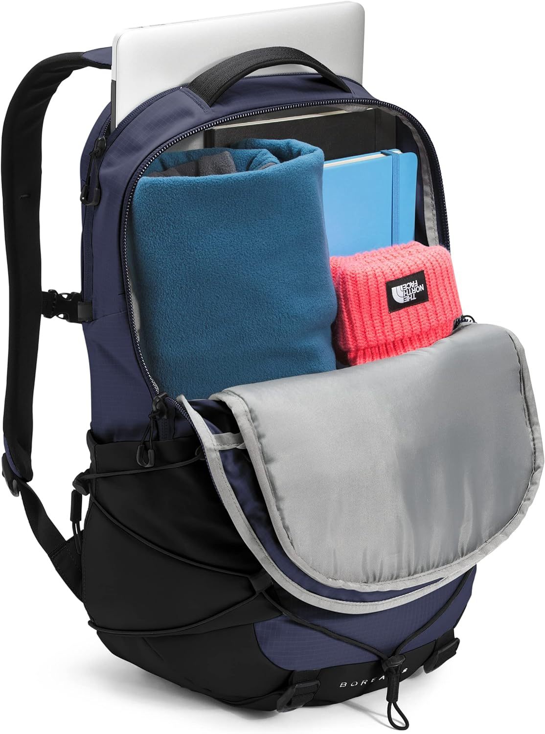 THE NORTH FACE Borealis Commuter Laptop Backpack, Asphalt Grey Light Heather/TNF Black, One Size