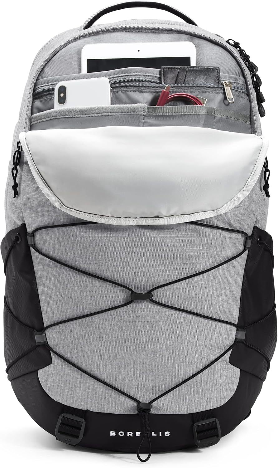 THE NORTH FACE Borealis Commuter Laptop Backpack, Asphalt Grey Light Heather/TNF Black, One Size