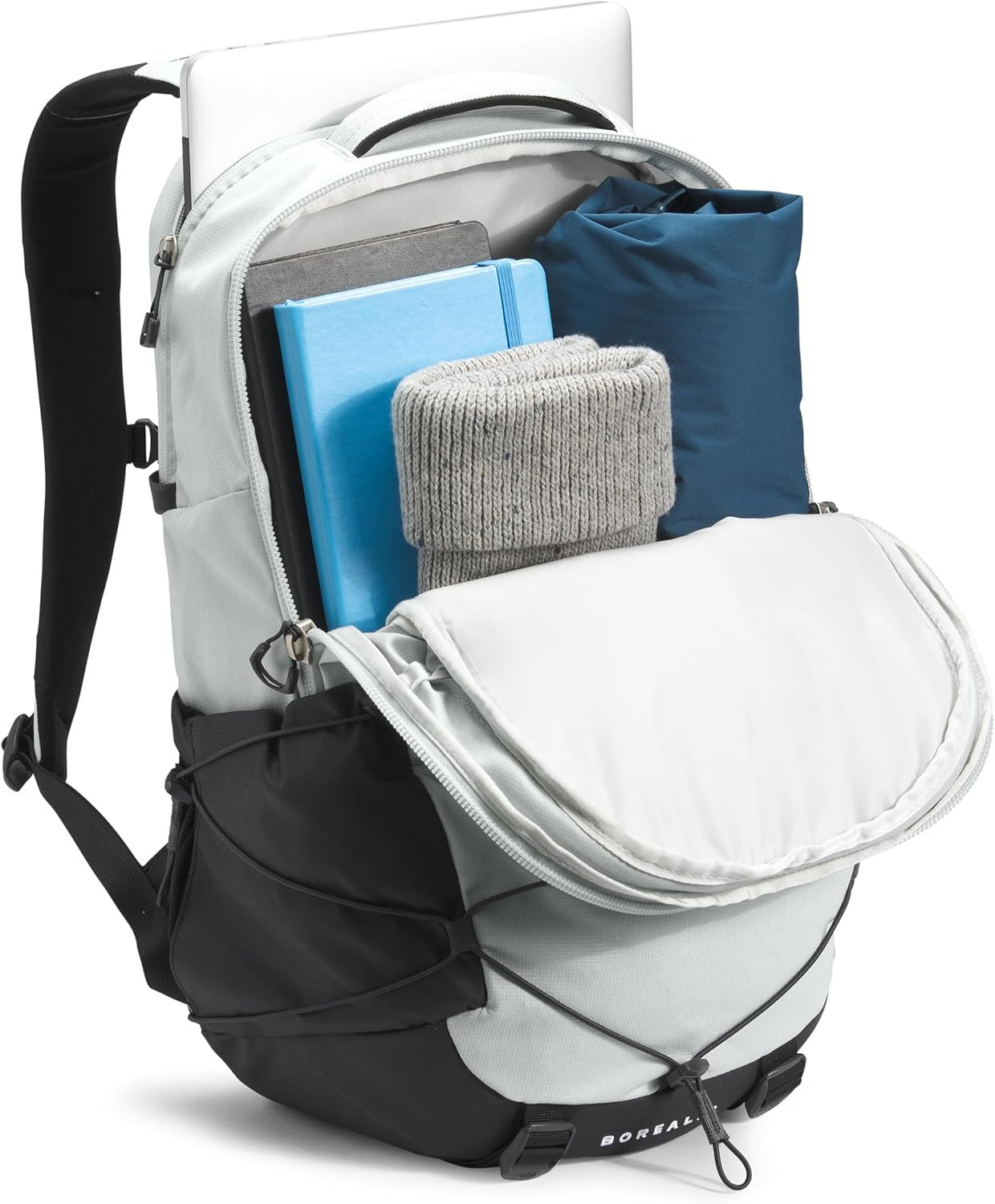 THE NORTH FACE Borealis Commuter Laptop Backpack, Asphalt Grey Light Heather/TNF Black, One Size