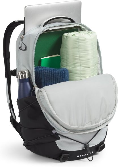 THE NORTH FACE Borealis Commuter Laptop Backpack, Asphalt Grey Light Heather/TNF Black, One Size