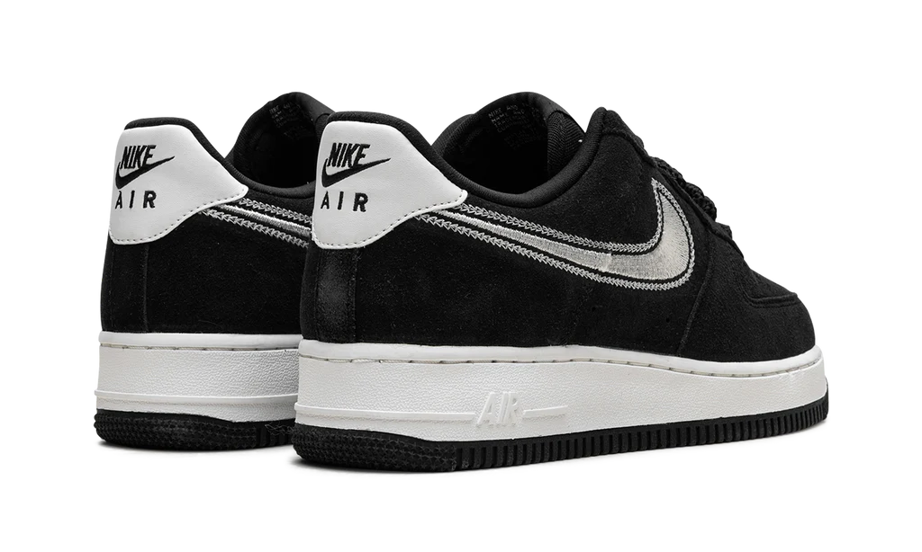 Nittgke Air Force 1 Low '07 LV8 Black Sail Embroidered Swoosh