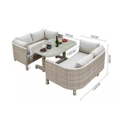 Dos Sillas Dobles Con Cojines + Mantel Por Tiempo Limitado Venta Limitada A Muy Buen Precio
