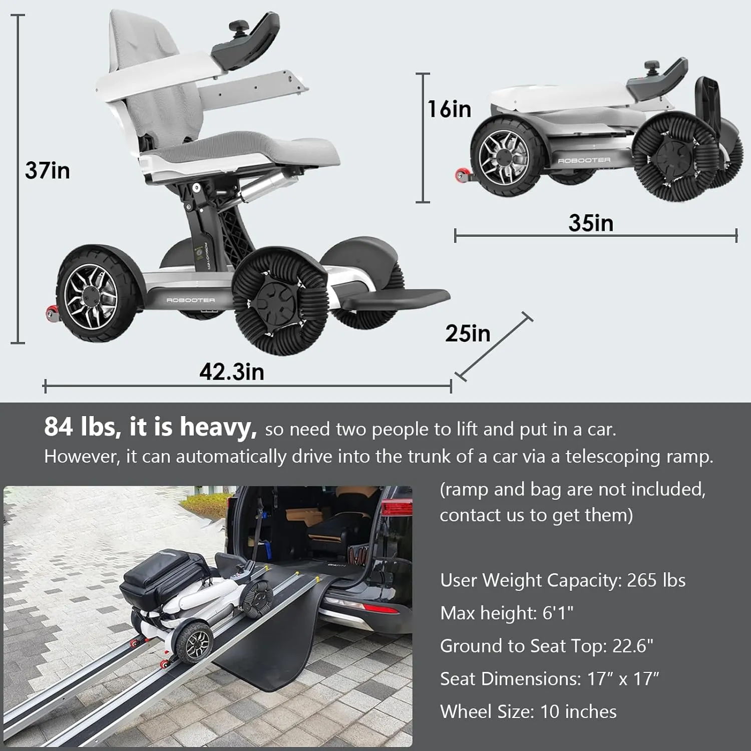 💝Last Day For Clearance🛵intelligent electric powered wheelchair