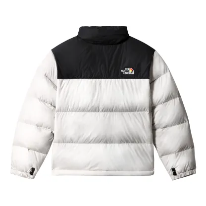 Tththe Nthtorth Fathtce - M 1996 Retro Nuptse Pride Jacket - Gardenia White