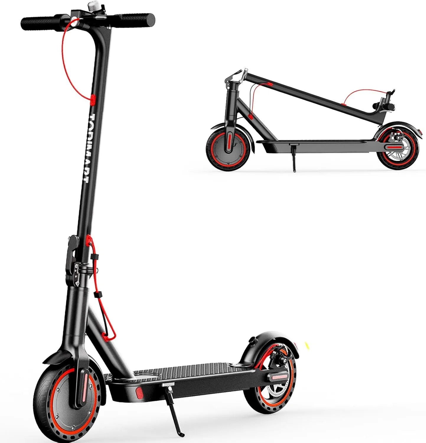 TODIMART T3 Trottinette Electrique Adulte antivol Ultra Legere, Moteur 350W/25KM/H Autonomie 35KM Batterie 36V 7.8Ah,Trotinette électrique Adulte Pliable pneus nid d'abeille increvables, Charge 120kg