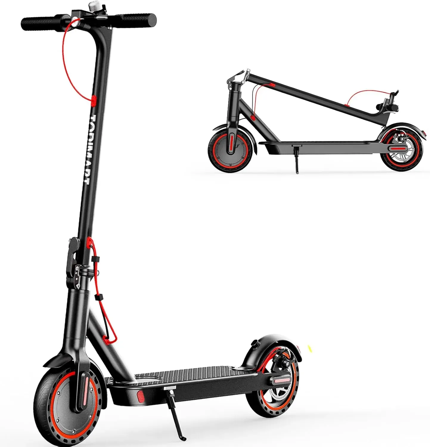TODIMART T3 Trottinette Electrique Adulte antivol Ultra Legere, Moteur 350W/25KM/H Autonomie 35KM Batterie 36V 7.8Ah,Trotinette électrique Adulte Pliable pneus nid d'abeille increvables, Charge 120kg
