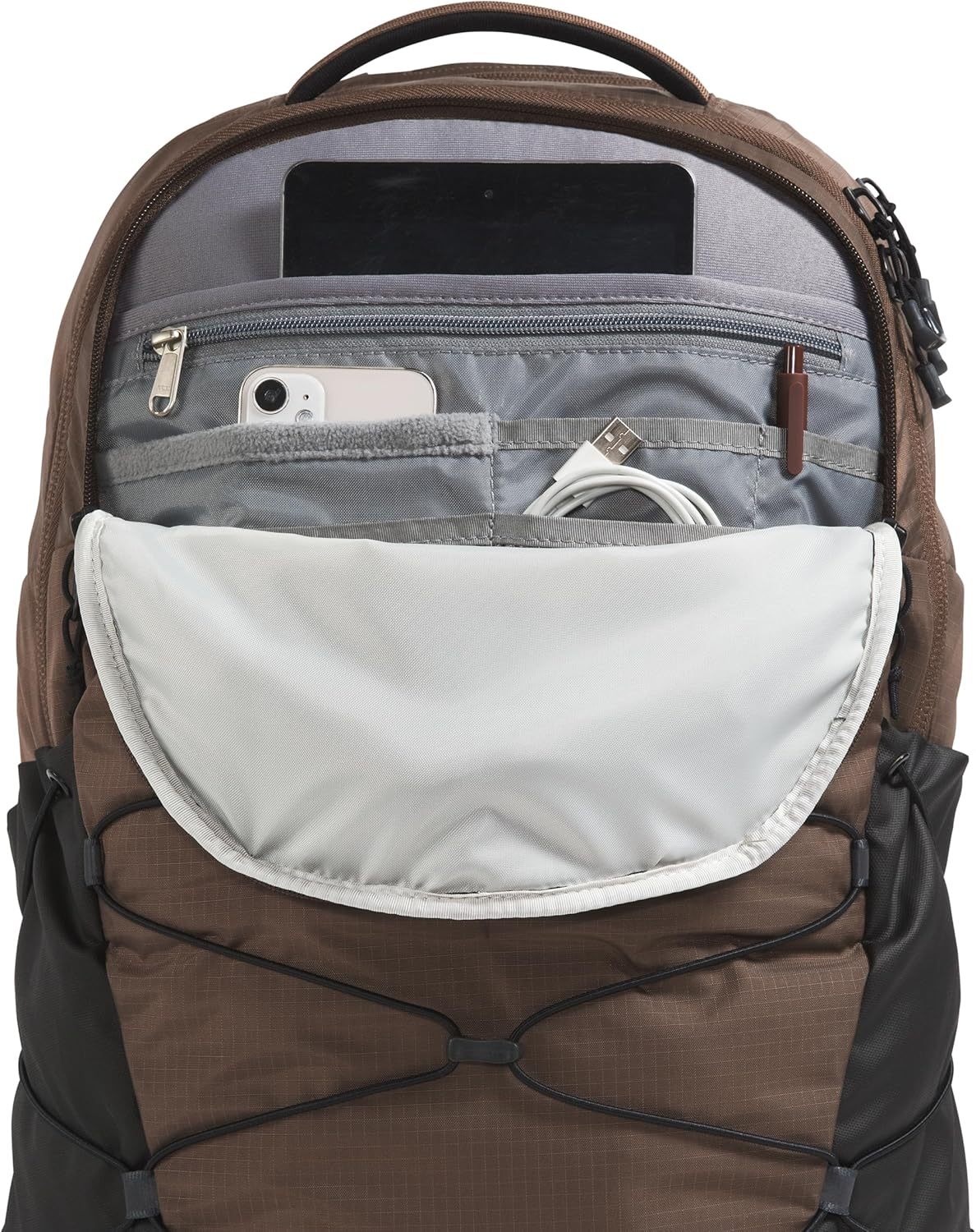 THE NORTH FACE Borealis Commuter Laptop Backpack, Asphalt Grey Light Heather/TNF Black, One Size