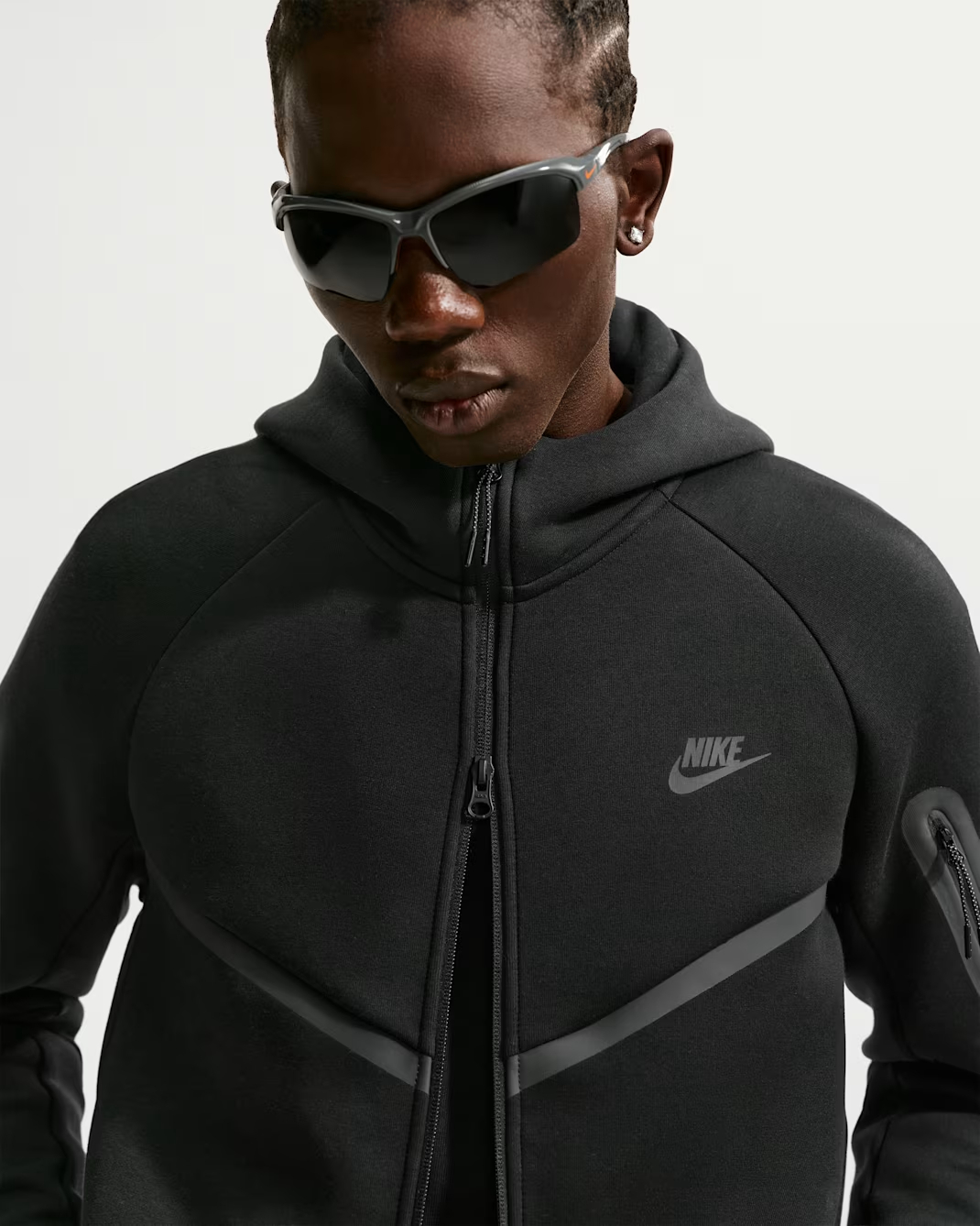 Nittgke Tech Men's Fleece Windrunner Full-Zip Jacket