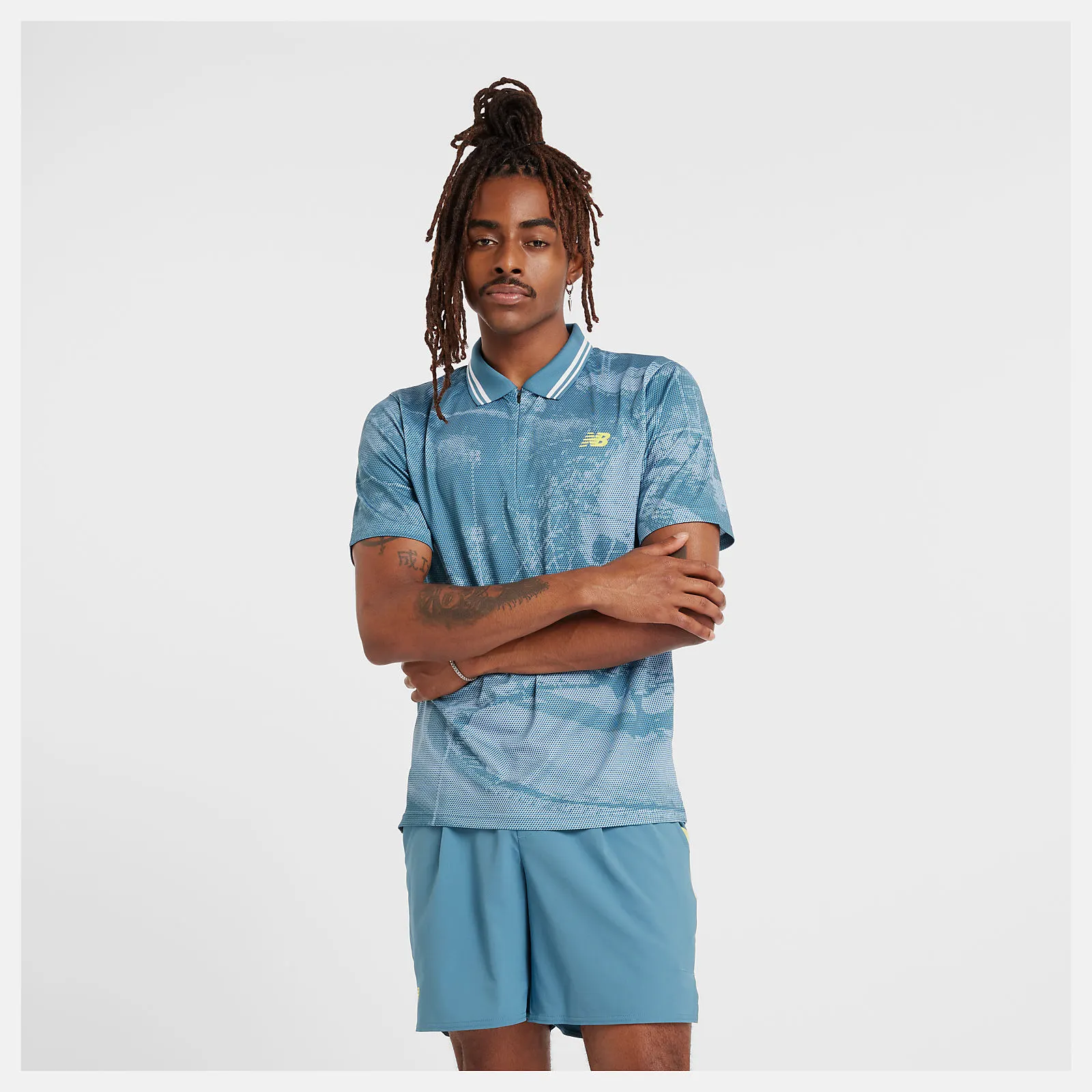 Homme Printed Tournament Polo