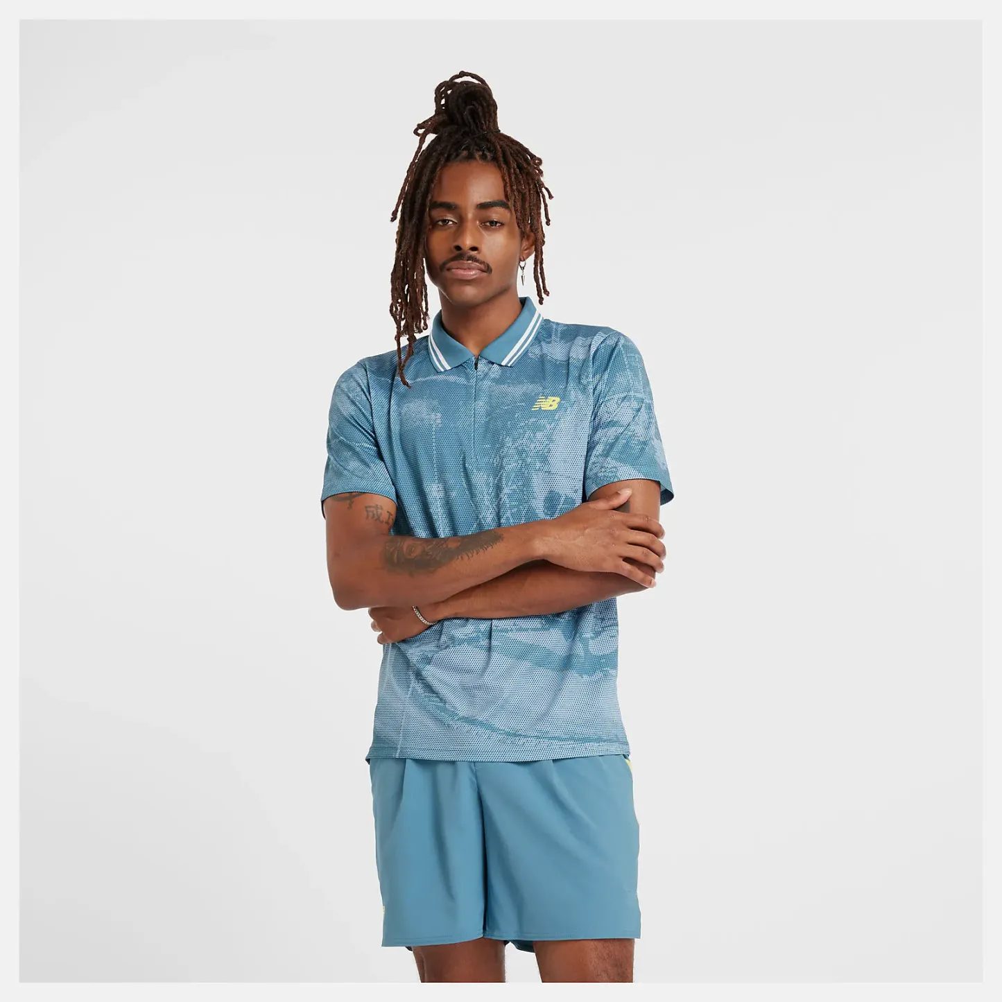 Homme Printed Tournament Polo