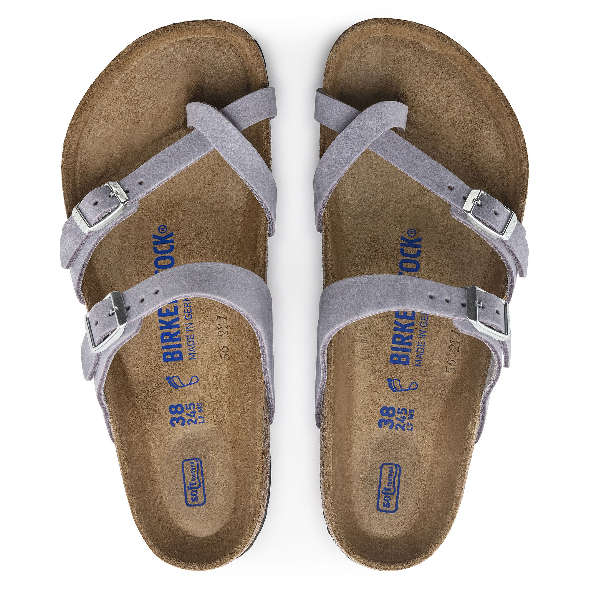 Mayari Soft Footbed Nubuck Leather - Purple Fog