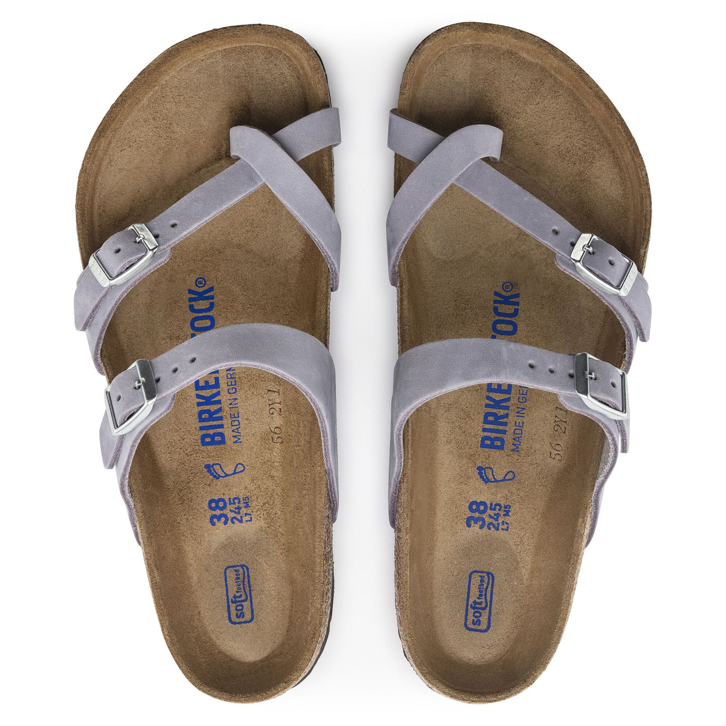Mayari Soft Footbed Nubuck Leather - Purple Fog
