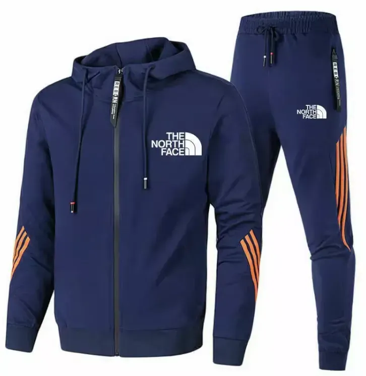 The North Face – Sweat à capuche zippé tendance + Pantalon de sport à la mode