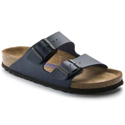 Men's  Birkethtnstock - Arizona Soft - Blue Birko-Flor