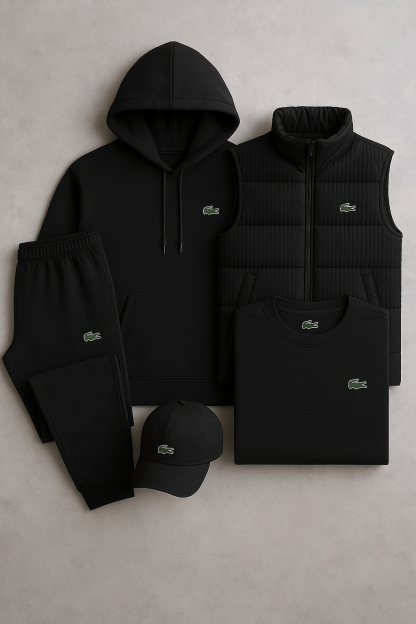 Lacttgoste Ensemble Premium – Hoodie, Pantalon, T-shirt, Veste & Casquette