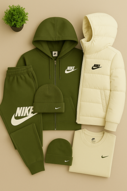 NIttgKE Winter Set - Puffer Jacket, Hoodie, Pants &amp; Beanie