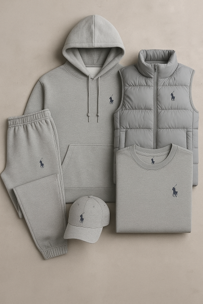Ensemble Premium Ralttgph Lauttgren – Hoodie, Gilet, Jogging, T-shirt & Casquette