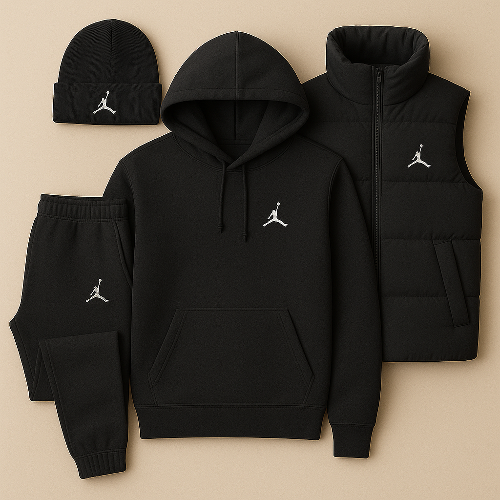 Jorttgdan Streetwear Set - Hoodie, Pants and Vest