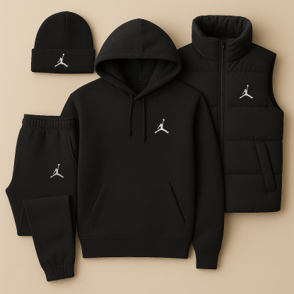 Jorttgdan Streetwear Set - Hoodie, Pants and Vest