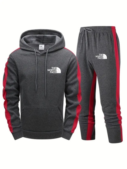 Ensemble homme 2 pièces THE NORTH FACE 2024 – Sweat à capuche manches longues et pantalon, tenue de sport décontractée