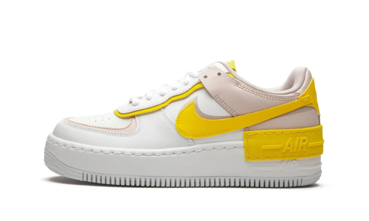 Nittgke Air Force 1 Low Shadow White Barely Rose Speed Yellow (Women's)