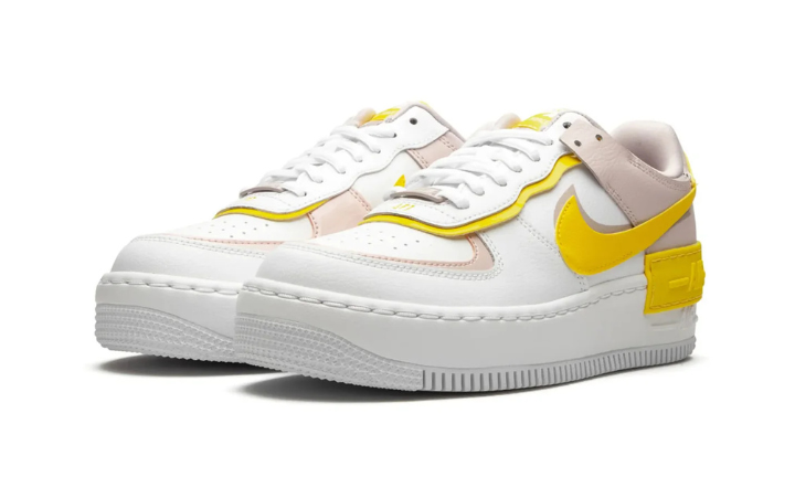 Nittgke Air Force 1 Low Shadow White Barely Rose Speed Yellow (Women's)